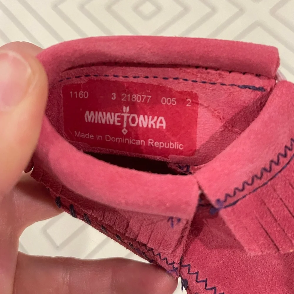 Minnetonka Pink Riley Booties
